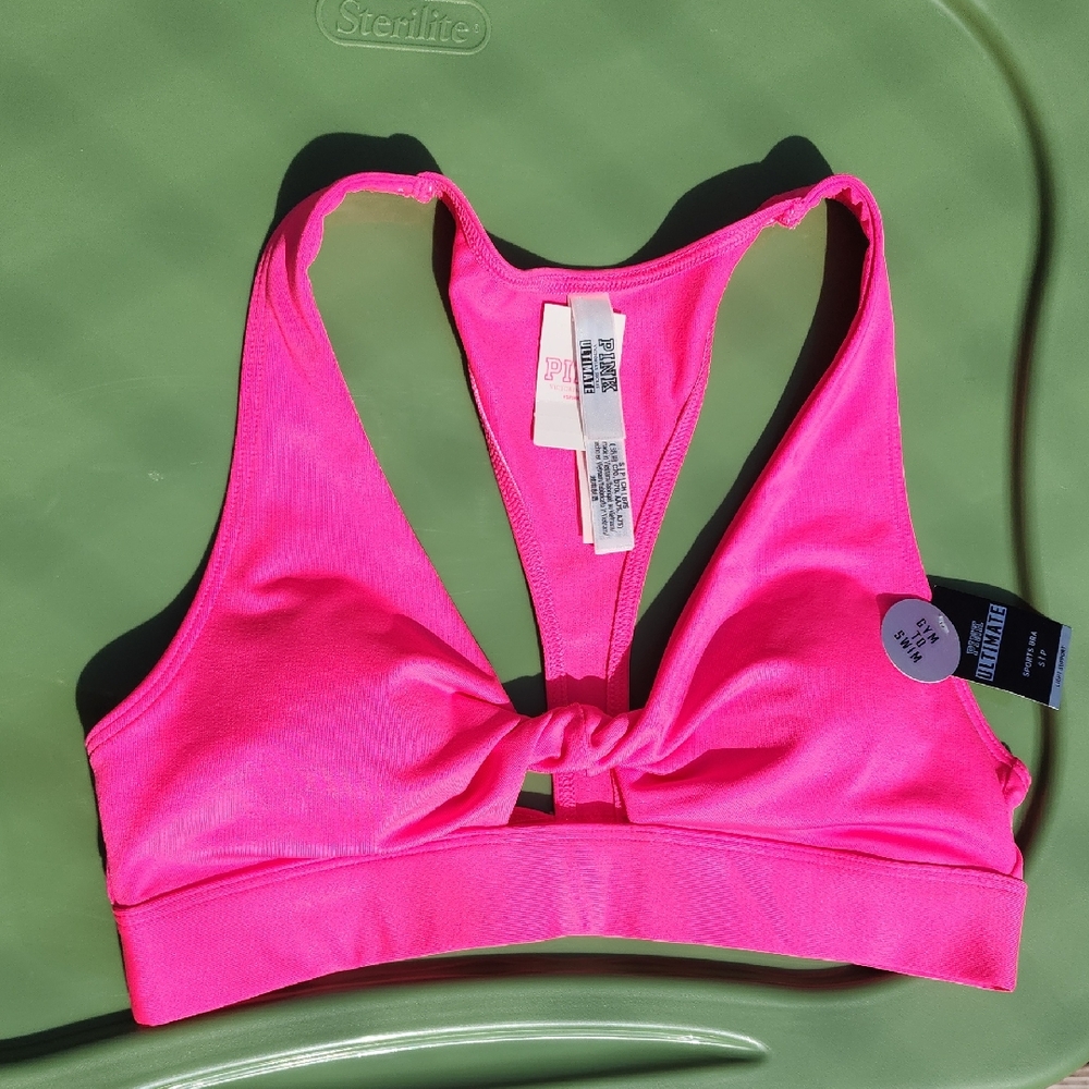 PINK Victoria's Secret Pink Sports Bra with Racerback